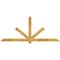 Ekena Millwork Kennewick Rough Sawn Timber Gable Bracket, Western Red Cedar, 84"W x 35"H x 2"D x 4"F, 10/12 Pitch GBW084X35X0204KEN00RWR - alternate 1